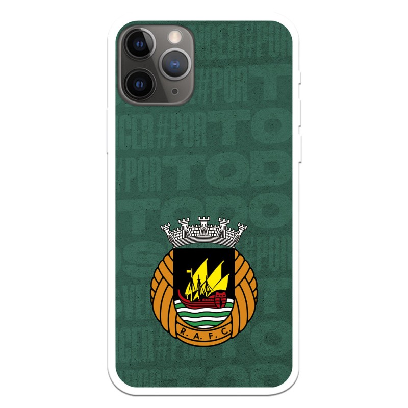 Funda para Xiaomi Poco M4 Pro 5G Oficial del Rio Ave FC Escudo Blanco - Licencia Oficial del Rio Ave FC