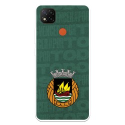 Funda para Xiaomi Redmi Note 9 Pro Oficial del Rio Ave FC Escudo Fondo Verde - Licencia Oficial del Rio Ave FC