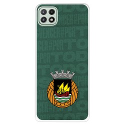 Funda para Samsung Galaxy M12 Oficial del Rio Ave FC Escudo Fondo Verde - Licencia Oficial del Rio Ave FC