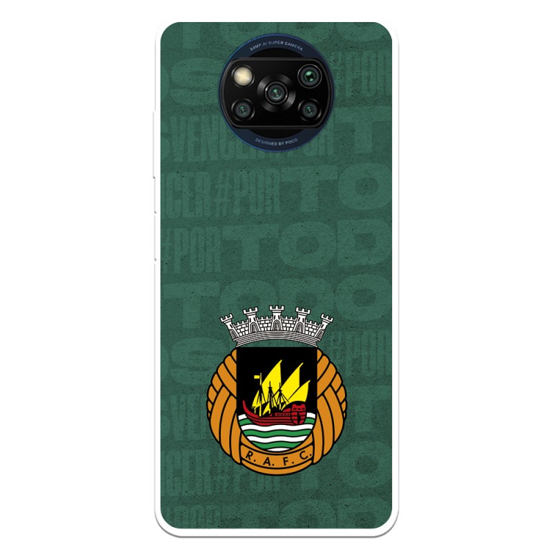 Funda para Samsung Galaxy M11 Oficial del Rio Ave FC Escudo Fondo Verde - Licencia Oficial del Rio Ave FC