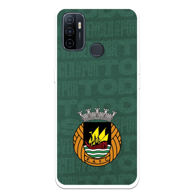 Funda para Oppo A52 Oficial del Rio Ave FC Escudo Fondo Verde - Licencia Oficial del Rio Ave FC