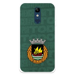 Funda para LG K10 2018 Oficial del Rio Ave FC Escudo Fondo Verde - Licencia Oficial del Rio Ave FC