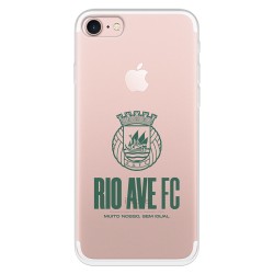 Funda para iPhone 7 del Rio Ave FC Escudo Leather Case Negra Escudo Leather Case Negra - Licencia Oficial Rio Ave FC