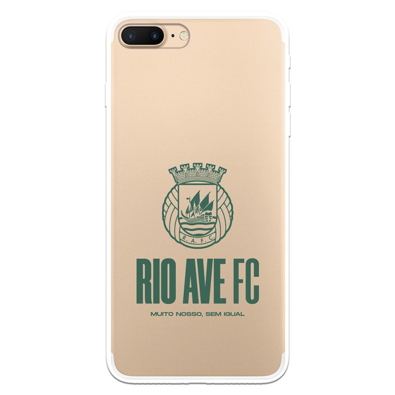 Funda para iPhone 7 Plus del Rio Ave FC Escudo Leather Case Negra Escudo Leather Case Negra - Licencia Oficial Rio Ave FC