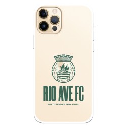 Funda para iPhone 12 del Rio Ave FC Escudo Leather Case Negra Escudo Leather Case Negra - Licencia Oficial Rio Ave FC