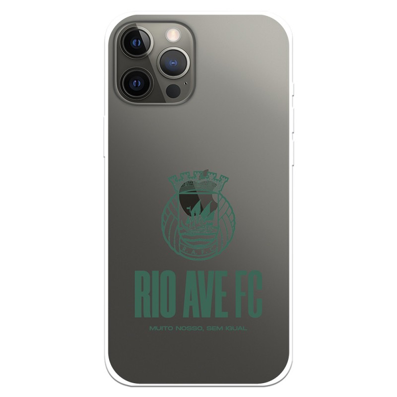 Funda para iPhone 12 Pro Max del Rio Ave FC Escudo Leather Case Negra Escudo Leather Case Negra - Licencia Oficial Rio Ave FC