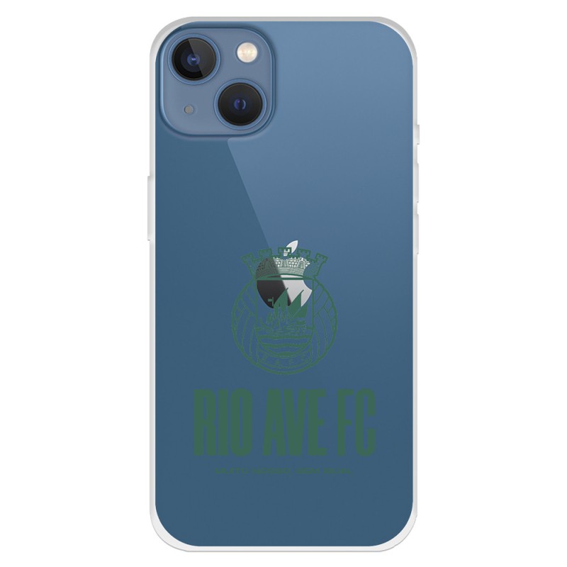 Funda para iPhone 13 del Rio Ave FC Escudo Leather Case Negra Escudo Leather Case Negra - Licencia Oficial Rio Ave FC