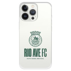 Funda para iPhone 13 Pro del Rio Ave FC Escudo Leather Case Negra Escudo Leather Case Negra - Licencia Oficial Rio Ave FC