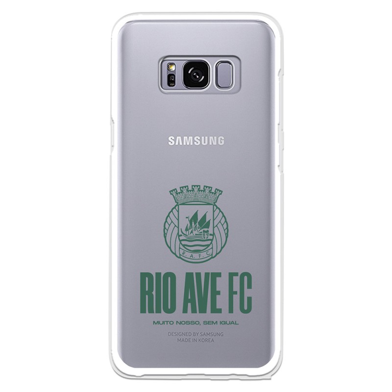 Funda para Samsung Galaxy S8 del Rio Ave FC Escudo Leather Case Negra Escudo Leather Case Negra - Licencia Oficial Rio Ave FC