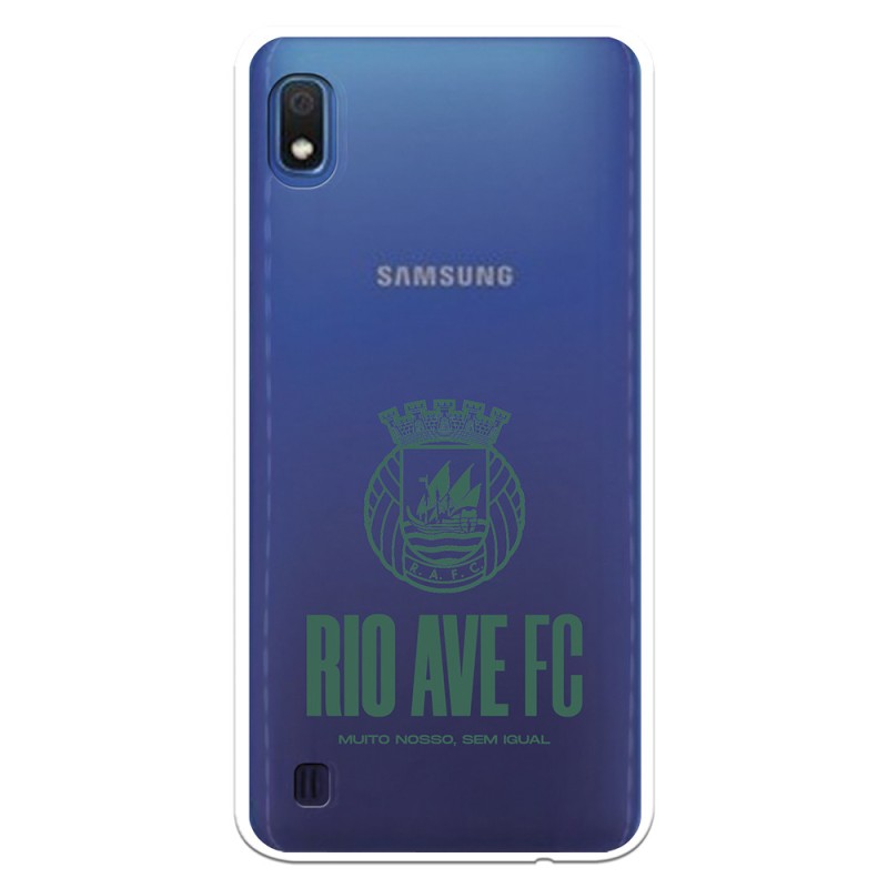 Funda para Samsung Galaxy A10 del Rio Ave FC Escudo Leather Case Negra Escudo Leather Case Negra - Licencia Oficial Rio Ave FC