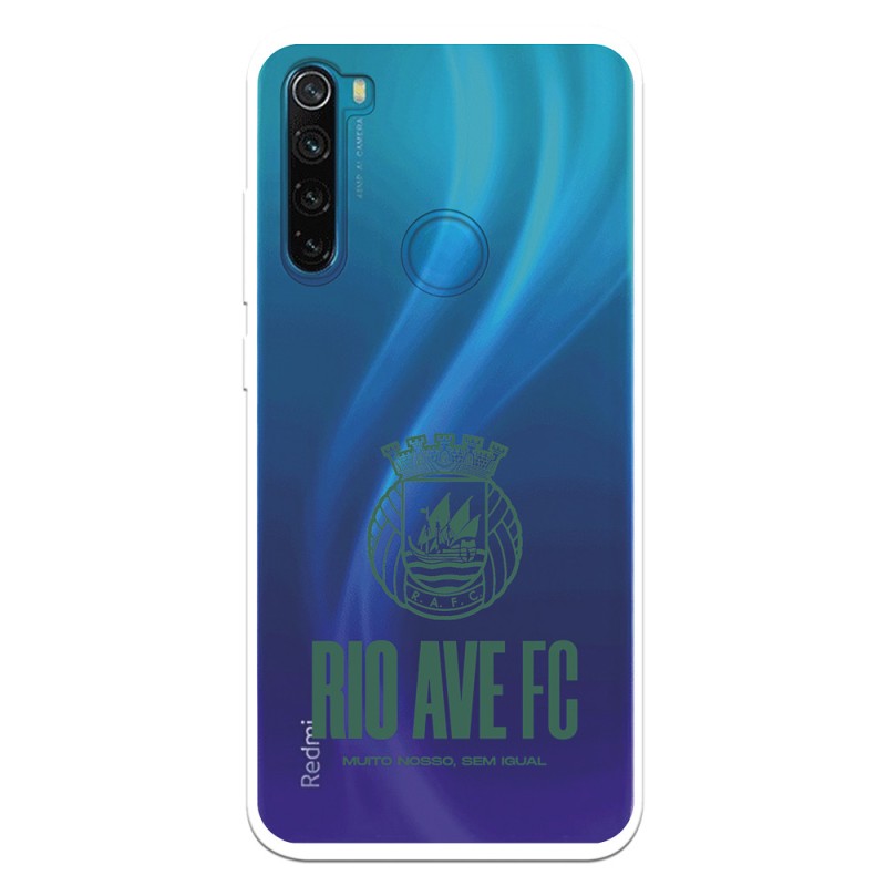 Funda para Xiaomi Redmi Note 8 del Rio Ave FC Escudo Leather Case Negra Escudo Leather Case Negra - Licencia Oficial Rio Ave FC