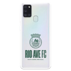 Funda para Samsung Galaxy A21s del Rio Ave FC Escudo Leather Case Negra Escudo Leather Case Negra - Licencia Oficial Rio Ave FC