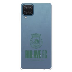 Funda para Samsung Galaxy A12 del Rio Ave FC Escudo Leather Case Negra Escudo Leather Case Negra - Licencia Oficial Rio Ave FC