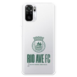 Funda para Xiaomi Redmi Note 10 del Rio Ave FC Escudo Leather Case Negra Escudo Leather Case Negra - Licencia Oficial Rio Ave FC