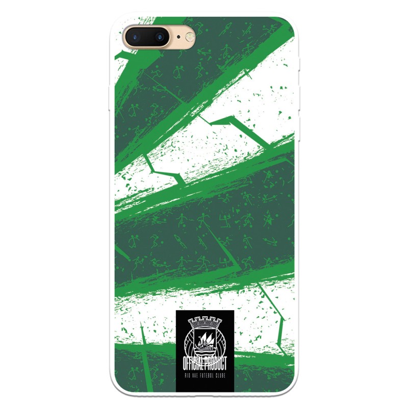 Funda para iPhone 7 Plus del Rio Ave FC Líneas Verdes y Blancas Líneas Verdes y Blancas - Licencia Oficial Rio Ave FC