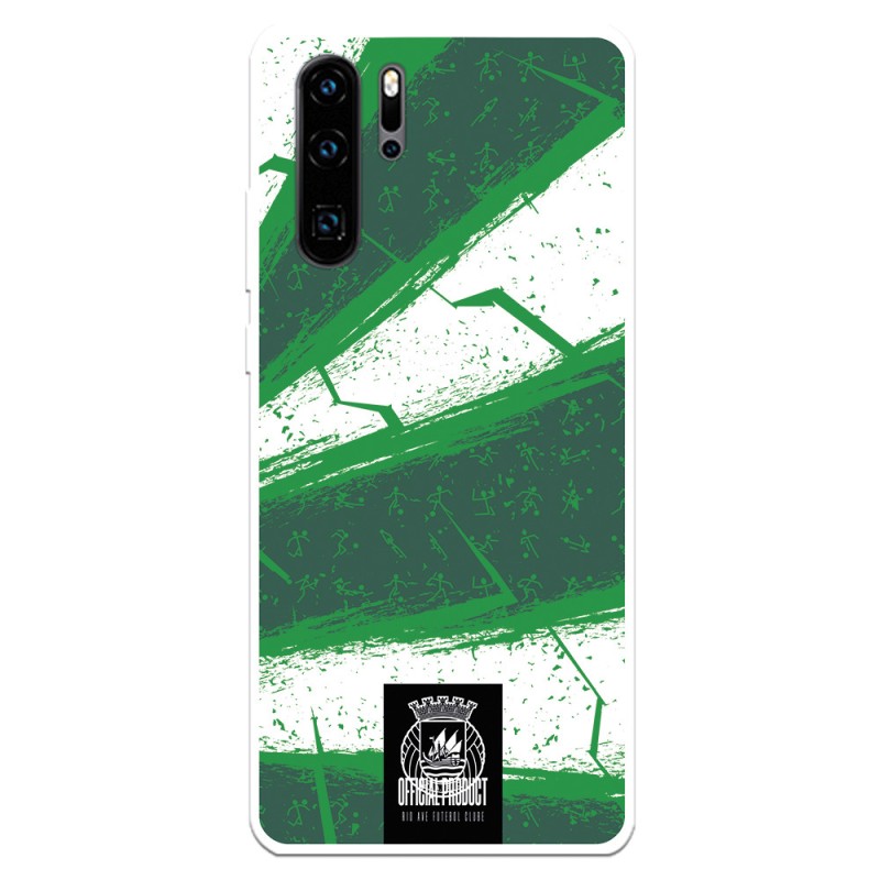 Funda para Huawei P30 Pro del Rio Ave FC Líneas Verdes y Blancas Líneas Verdes y Blancas - Licencia Oficial Rio Ave FC