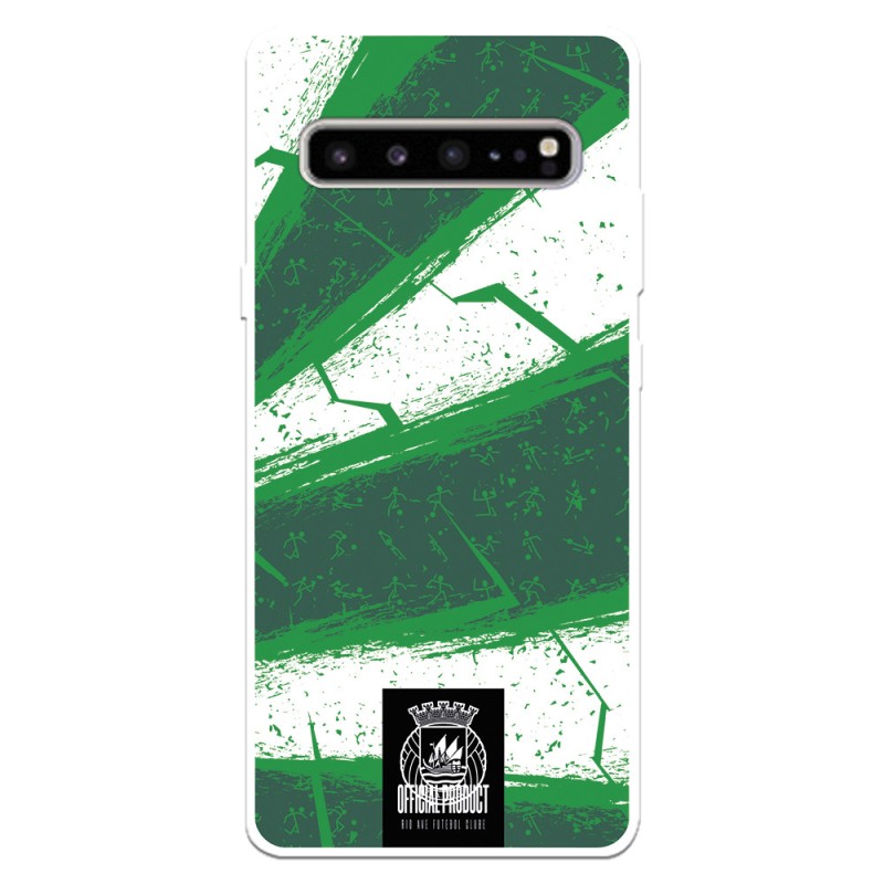 Funda para Samsung Galaxy S10 del Rio Ave FC Líneas Verdes y Blancas Líneas Verdes y Blancas - Licencia Oficial Rio Ave FC