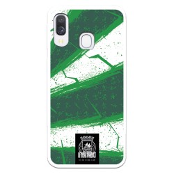 Funda para Samsung Galaxy A40 del Rio Ave FC Líneas Verdes y Blancas Líneas Verdes y Blancas - Licencia Oficial Rio Ave FC