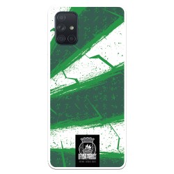 Funda para Samsung Galaxy A71 del Rio Ave FC Líneas Verdes y Blancas Líneas Verdes y Blancas - Licencia Oficial Rio Ave FC