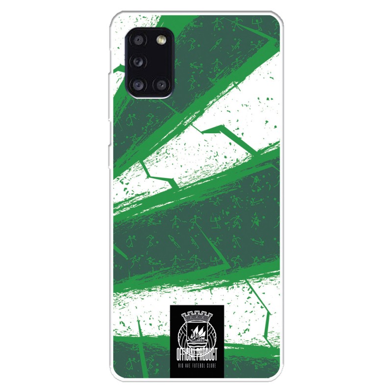 Funda para Samsung Galaxy A31 del Rio Ave FC Líneas Verdes y Blancas Líneas Verdes y Blancas - Licencia Oficial Rio Ave FC