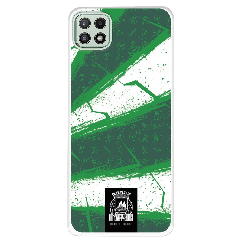 Funda para Samsung Galaxy A22 5G del Rio Ave FC Líneas Verdes y Blancas Líneas Verdes y Blancas - Licencia Oficial Rio Ave FC