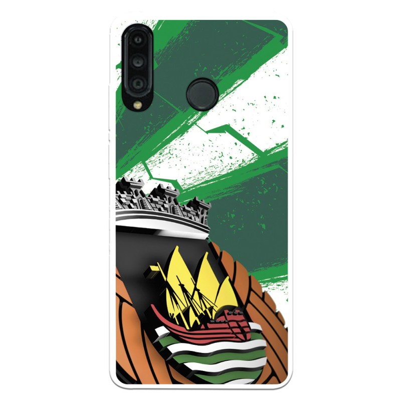 Funda para Huawei P30 Lite del Rio Ave FC Escudo Fondo Verde y Blanco Escudo Fondo Verde y Blanco - Licencia Oficial Rio Ave FC