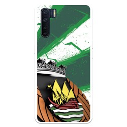 Funda para Oppo A91 del Rio Ave FC Escudo Fondo Verde y Blanco Escudo Fondo Verde y Blanco - Licencia Oficial Rio Ave FC