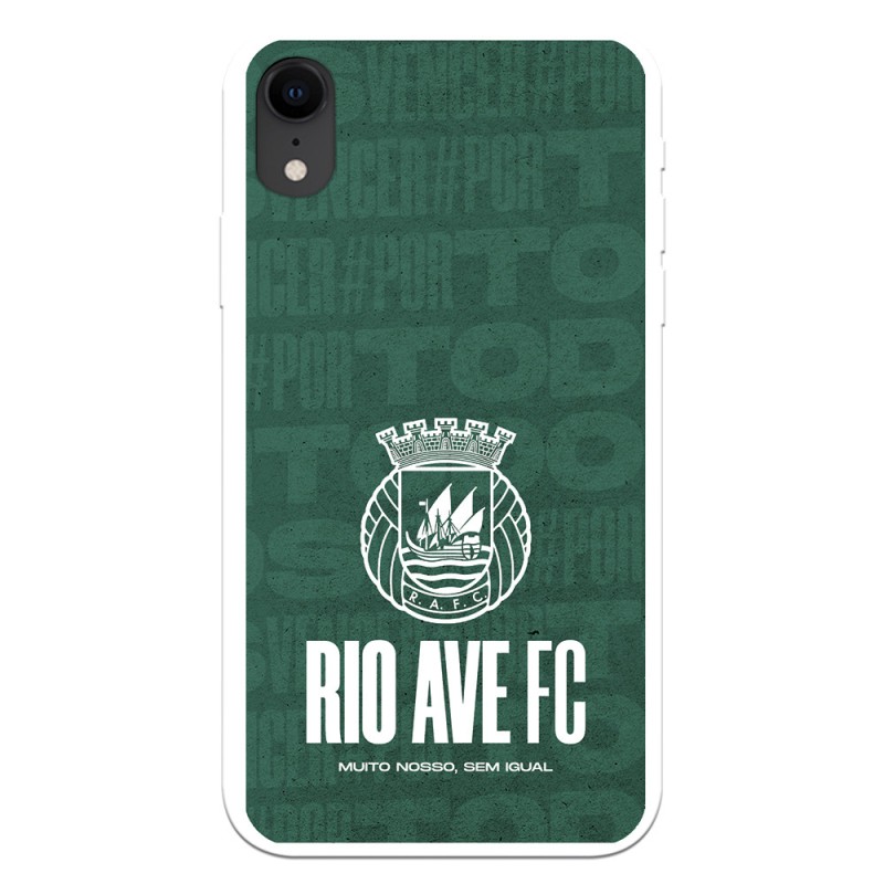 Funda para iPhone XR del Rio Ave FC Escudo Blanco Escudo Blanco - Licencia Oficial Rio Ave FC