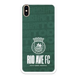 Funda para iPhone XS Max del Rio Ave FC Escudo Blanco Escudo Blanco - Licencia Oficial Rio Ave FC