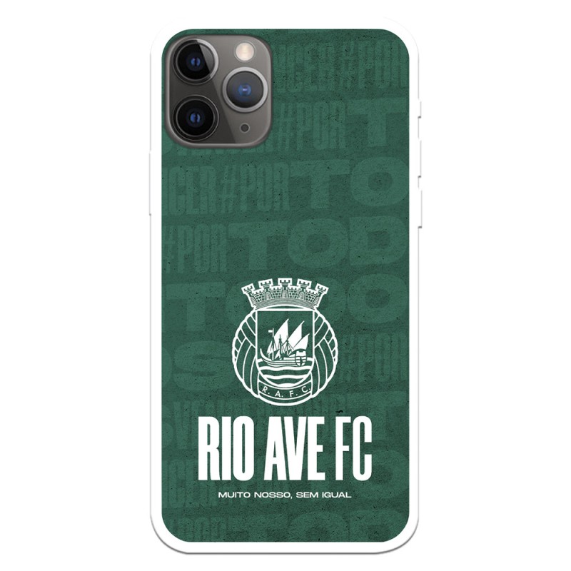 Funda para iPhone 11 Pro del Rio Ave FC Escudo Blanco Escudo Blanco - Licencia Oficial Rio Ave FC