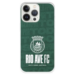 Funda para iPhone 13 Pro del Rio Ave FC Escudo Blanco Escudo Blanco - Licencia Oficial Rio Ave FC