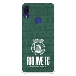 Funda para Xiaomi Redmi Note 7 del Rio Ave FC Escudo Blanco Escudo Blanco - Licencia Oficial Rio Ave FC