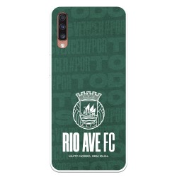 Funda para Samsung Galaxy A70 del Rio Ave FC Escudo Blanco Escudo Blanco - Licencia Oficial Rio Ave FC