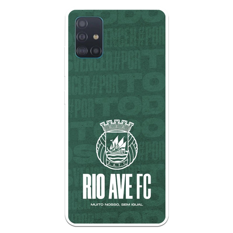 Funda para Samsung Galaxy A51 del Rio Ave FC Escudo Blanco Escudo Blanco - Licencia Oficial Rio Ave FC