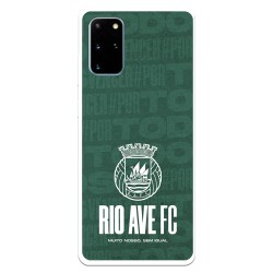 Funda para Samsung Galaxy S20 Plus del Rio Ave FC Escudo Blanco Escudo Blanco - Licencia Oficial Rio Ave FC