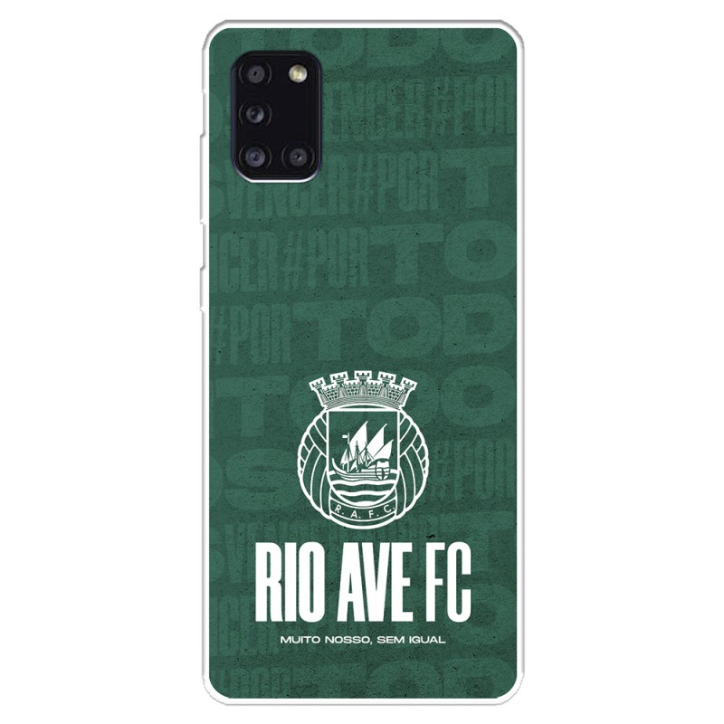 Funda para Samsung Galaxy A31 del Rio Ave FC Escudo Blanco Escudo Blanco - Licencia Oficial Rio Ave FC