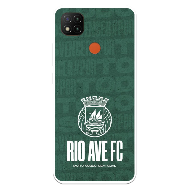 Funda para Xiaomi Redmi 9C del Rio Ave FC Escudo Blanco Escudo Blanco - Licencia Oficial Rio Ave FC