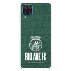 Funda para Samsung Galaxy A12 del Rio Ave FC Escudo Blanco Escudo Blanco - Licencia Oficial Rio Ave FC