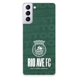 Funda para Samsung Galaxy S21 Plus del Rio Ave FC Escudo Blanco Escudo Blanco - Licencia Oficial Rio Ave FC