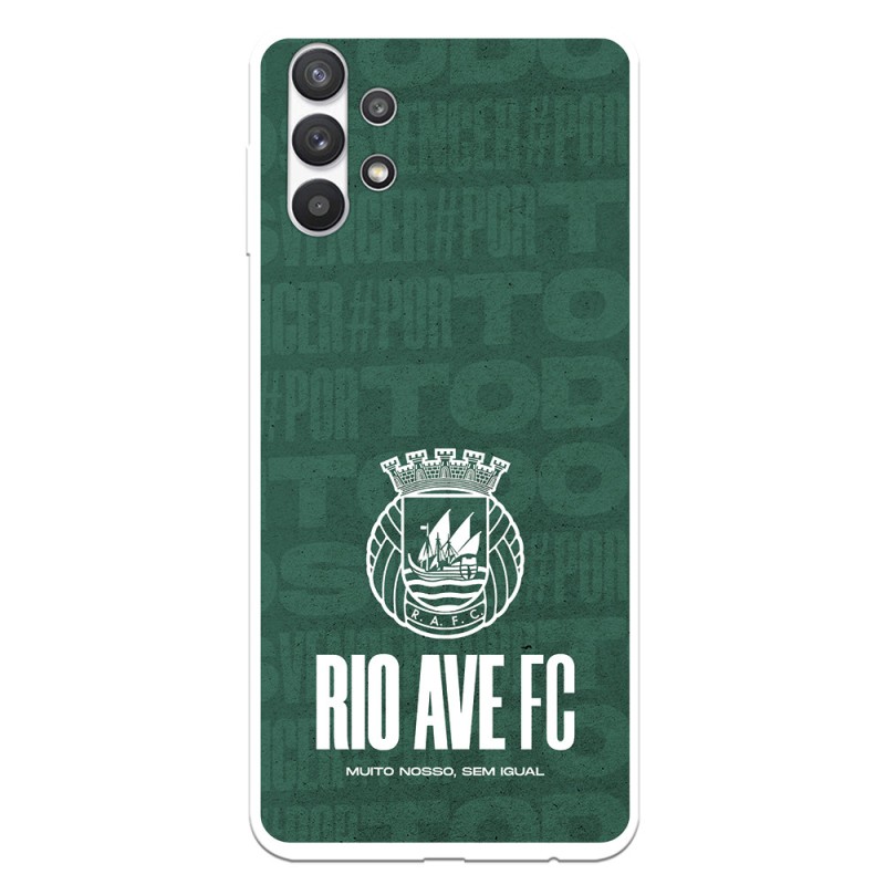 Funda para Samsung Galaxy A32 5G del Rio Ave FC Escudo Blanco Escudo Blanco - Licencia Oficial Rio Ave FC