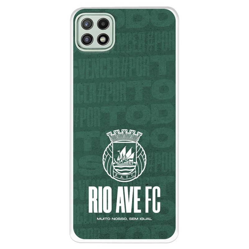 Funda para Samsung Galaxy A22 5G del Rio Ave FC Escudo Blanco Escudo Blanco - Licencia Oficial Rio Ave FC