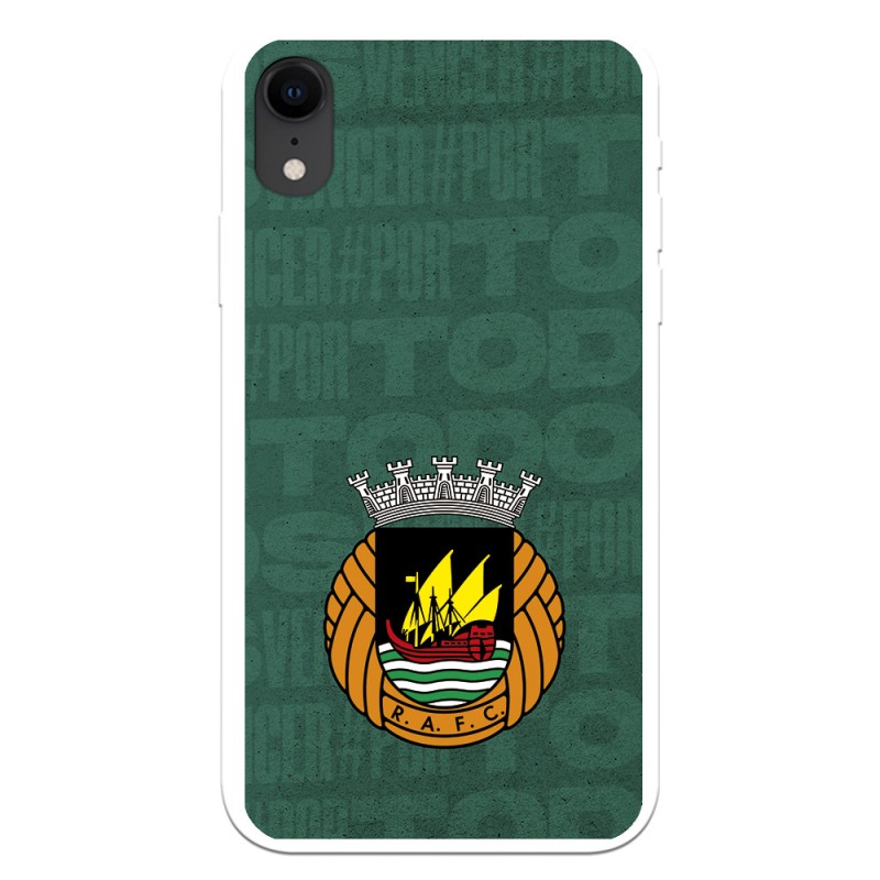 Funda para iPhone XR del Rio Ave FC Escudo Fondo Verde Escudo Fondo Verde - Licencia Oficial Rio Ave FC