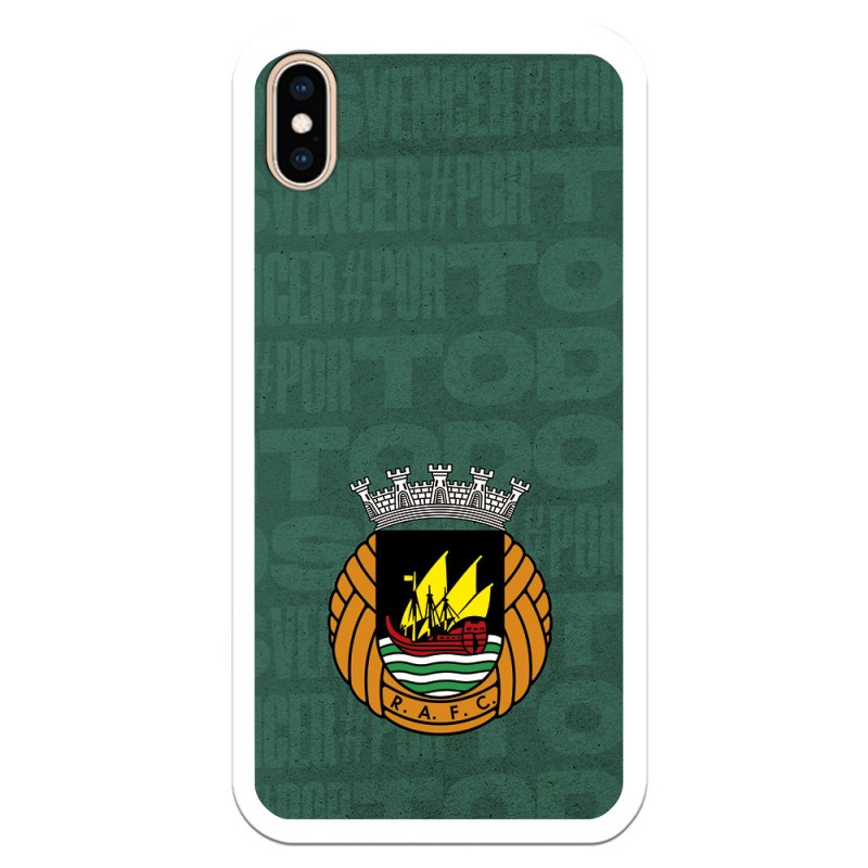 Funda para iPhone XS Max del Rio Ave FC Escudo Fondo Verde Escudo Fondo Verde - Licencia Oficial Rio Ave FC