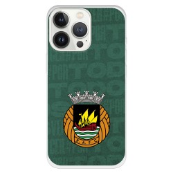 Funda para iPhone 13 Pro del Rio Ave FC Escudo Fondo Verde Escudo Fondo Verde - Licencia Oficial Rio Ave FC