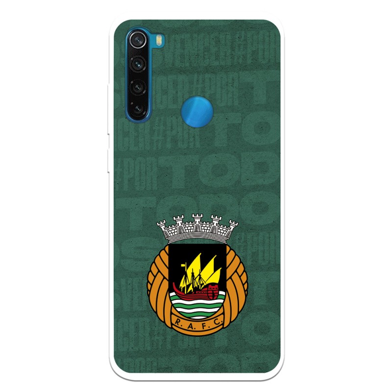 Funda para Xiaomi Redmi Note 8 del Rio Ave FC Escudo Fondo Verde Escudo Fondo Verde - Licencia Oficial Rio Ave FC