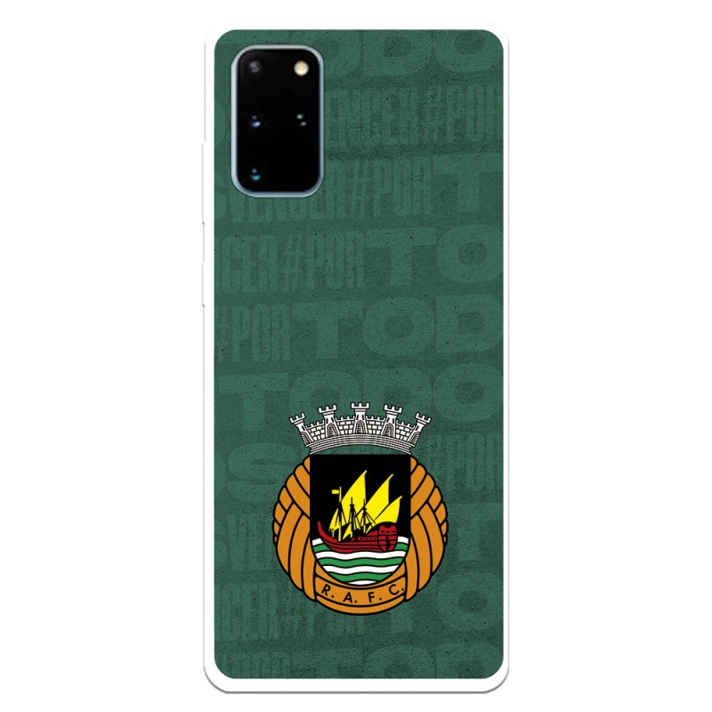 Funda para Samsung Galaxy S20 Plus del Rio Ave FC Escudo Fondo Verde Escudo Fondo Verde - Licencia Oficial Rio Ave FC