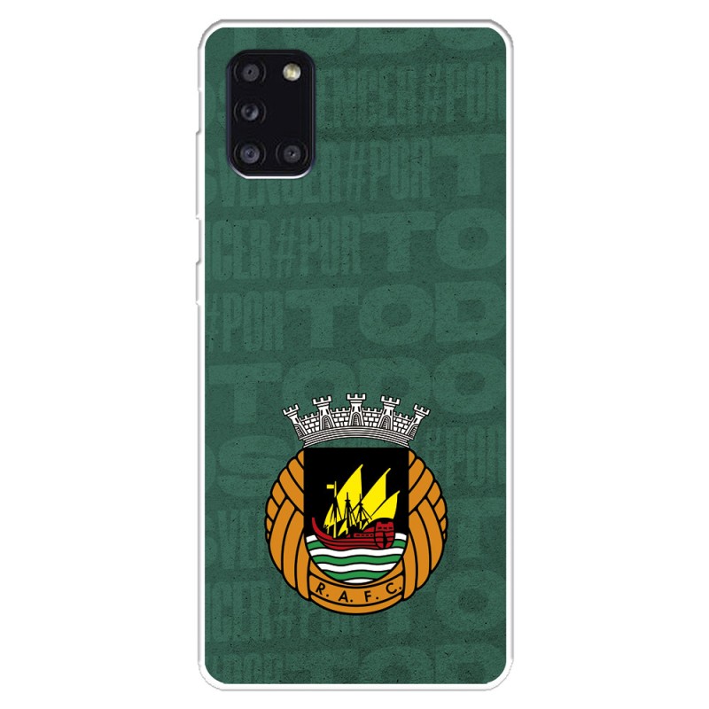 Funda para Samsung Galaxy A31 del Rio Ave FC Escudo Fondo Verde Escudo Fondo Verde - Licencia Oficial Rio Ave FC