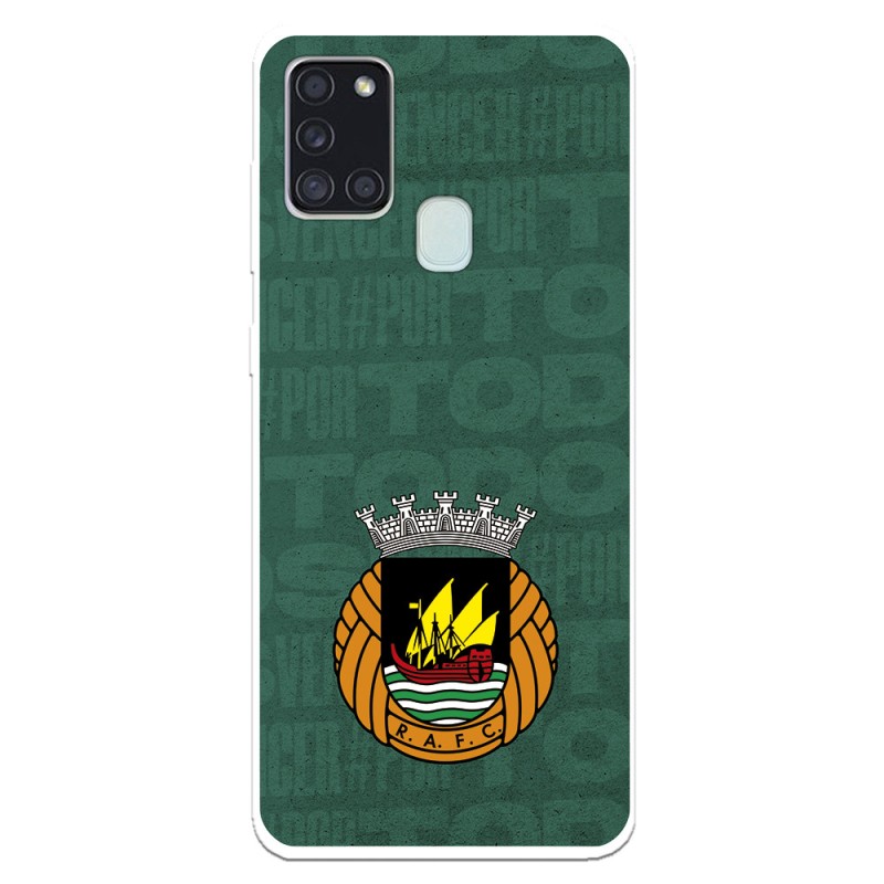 Funda para Samsung Galaxy A21s del Rio Ave FC Escudo Fondo Verde Escudo Fondo Verde - Licencia Oficial Rio Ave FC