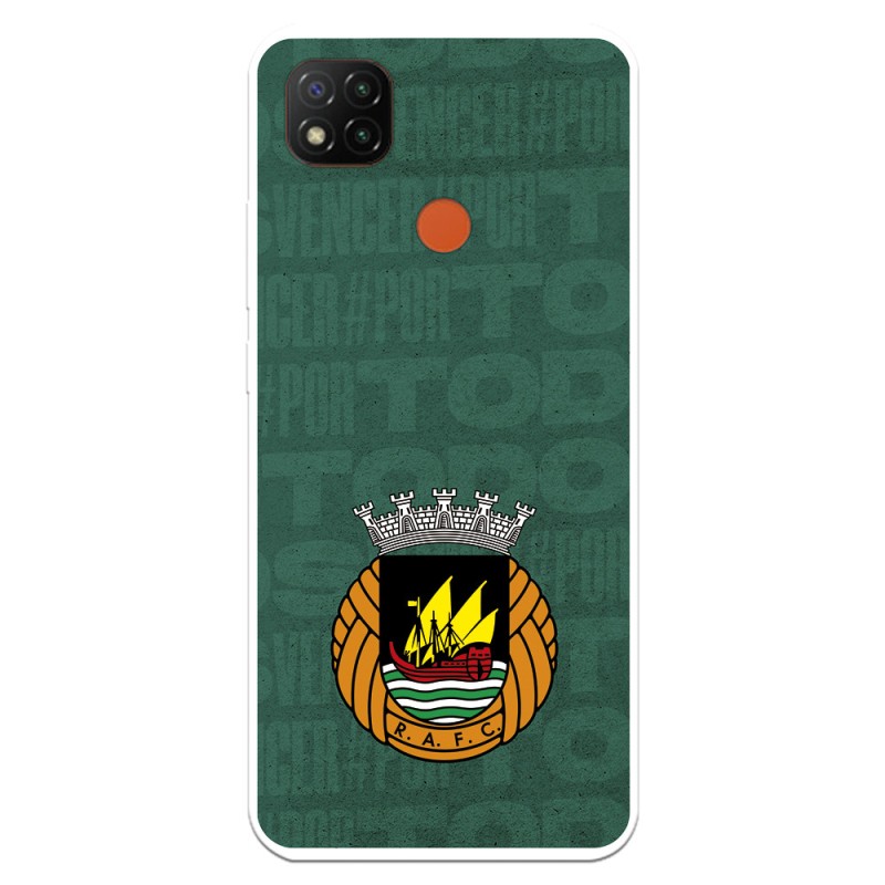 Funda para Xiaomi Redmi 9C del Rio Ave FC Escudo Fondo Verde Escudo Fondo Verde - Licencia Oficial Rio Ave FC