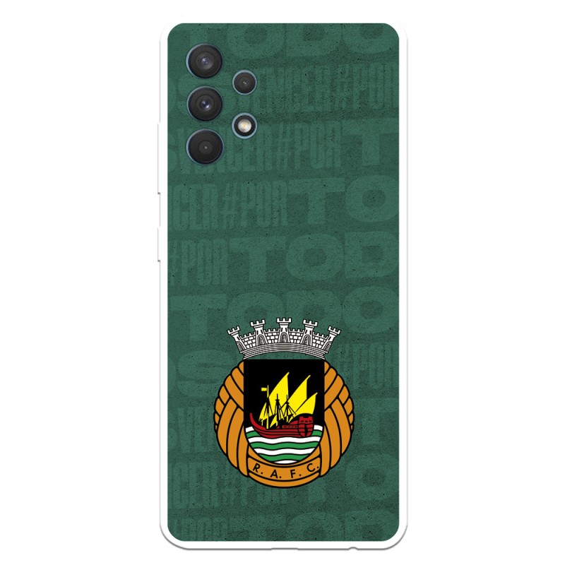 Funda para Samsung Galaxy A32 4G del Rio Ave FC Escudo Fondo Verde Escudo Fondo Verde - Licencia Oficial Rio Ave FC